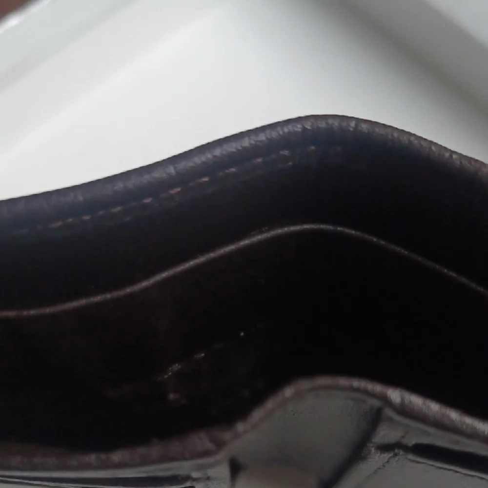 Burberry Dark Brown Leather Card Holder